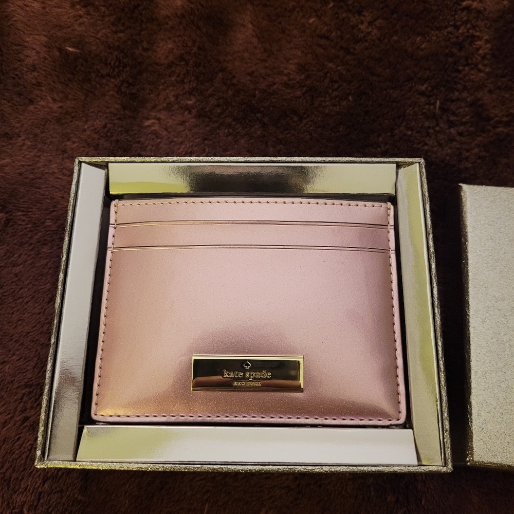 NWT Kate Spade Pink Card Holder - Picture 3 of 14